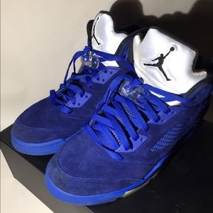 JORDAN 5 RETRO BLUE SUEDE/MENS/SIZE 10/136027-401